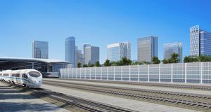 可快速装配式非金属声屏障